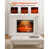 VEVOR Electric Fireplace Insert, 23 inch Recessed and Wall Mounted with Adjustable 3 Flame Brightness Levels & 24h Timer & Remote Control, Indoor Heater w/ Overheat Protection, 5000BTU Black
