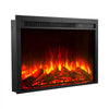 VEVOR Electric Fireplace Insert, 40 inch Recessed and Wall Mounted with Adjustable Flame Color Brightness & 8h Timer & Remote Control, Indoor Heater w/ 750W/1500W Dual Heating Modes, 5000BTU Black