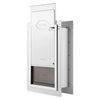 VEVOR Pet Door, 12.28" x 17.13" Metal Frame with Lock and 3-Flap System Weatherproof Doggy Door, Easy to Install in Interior or Exterior Walls, Pet Door Suitable for Cat Doggie Kitties (White-Medium)