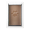 VEVOR Pet Door, 9.29" x 13.19" Metal Frame with Lock and 3-Flap System, Weatherproof Doggy Door, Easy to Install in Interior or Exterior Walls, Pet Door Suitable for Cat Doggie Kitties (White-Small)