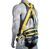 VEVOR Safety Harness, Full Body Harness, Safety Harness Fall Protection with Added Padding, and Side Rings and Dorsal D-Rings and a Lanyard, ANSI/ASSE Z359.11-2014, 160 lbs Max Weight, S