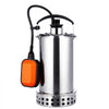 VEVOR Submersible Water Pump 1 HP 4400 GPH Sump Pump with Float Switch, Portable Water Removal, Stainless Steel Material, for Swimming Pool Draining Garden Ponds Hot Tubs Basements, IPX8 Waterproof