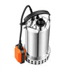 VEVOR Submersible Water Pump 1 HP 4400 GPH Sump Pump with Float Switch, Portable Water Removal, Stainless Steel Material, for Swimming Pool Draining Garden Ponds Hot Tubs Basements, IPX8 Waterproof