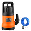 VEVOR Submersible Water Pump with 25 ft Hose 1.2 HP 5000 GPH Sump Pump, Portable Water Removal, Thermoplastic Material, for Swimming Pool Draining Garden Ponds Hot Tubs Basements, IPX8 Waterproof