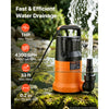 VEVOR Submersible Water Pump 1 HP 4300 GPH 33 ft Head Utility Sump Pump, Portable Water Removal, Thermoplastic Material, for Swimming Pool Draining Garden Ponds Hot Tubs Basements, IPX8 Waterproof