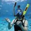 VEVOR Mini Scuba Tank with Sub-Mask, 0.5L Portable Small Diving Tank for Underwater Breathing, Reusable Lung Diving Cylinder up to 10 Minutes Dive Time, Emergency Rescue Pony Bottle for Snorkeling