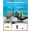 VEVOR Mini Scuba Tank, 0.5L Portable Diving Tank for Underwater Breathing, Reusable Lung Diving Cylinder up to 10 Minutes Dive Time, Emergency Rescue Pony Bottle with Refill Adapter for Snorkeling