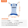 VEVOR Universal Full Body Patient Lift Sling - Large, Patient Lift Medical Sling for Easy Transfer and Bathing, Polyester Patient Aid Transfer Sling for Elderly, Disabled, Bedridden, 500LBS Capacity