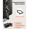 VEVOR Gun Rack, Wall Mount, Tactical Rifle Shotgun Handgun Storage, Heavy-Duty PVC Panels & Steel Wall Racks, Securely Holds up to 2 Rifles & 4 Pistols, Modular Firearms Gun Gear Accessories Organizer