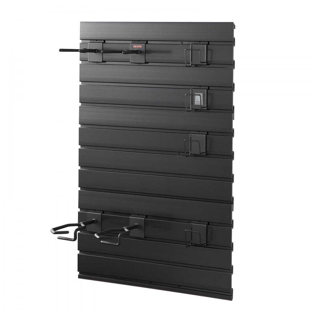 VEVOR Gun Rack, Wall Mount, Tactical Rifle Shotgun Handgun Storage, Heavy-Duty PVC Panels & Steel Wall Racks, Securely Holds up to 2 Rifles & 4 Pistols, Modular Firearms Gun Gear Accessories Organizer