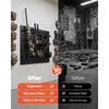VEVOR Gun Rack, Wall Mount, Heavy-Duty Steel Tactical Rifle Carbine Shotgun Handgun Storage Rack, Securely Holds up to 6 Rifles and 6 Pistols, Modular Firearms Gun Wall Gear Accessories Organizer