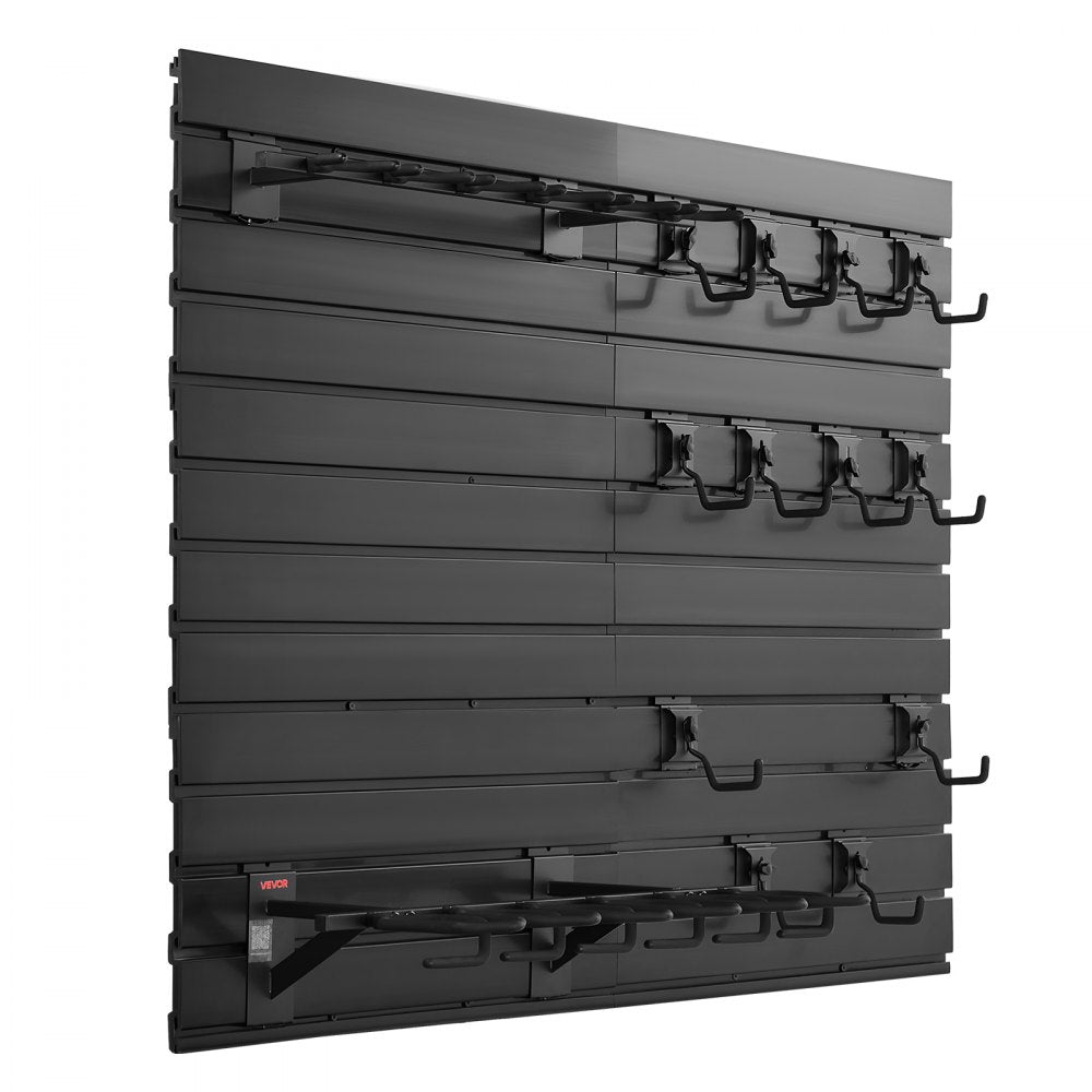 VEVOR Gun Rack, Wall Mount, Heavy-Duty Steel Tactical Rifle Carbine Shotgun Handgun Storage Rack, Securely Holds up to 6 Rifles and 6 Pistols, Modular Firearms Gun Wall Gear Accessories Organizer