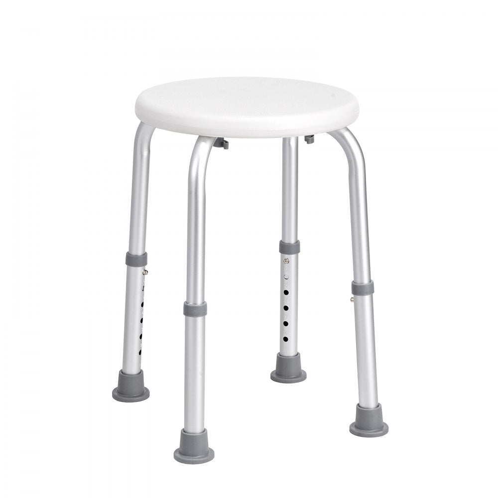 VEVOR Shower Chair for Inside Shower, Adjustable Height Shower Stool, Non-Slip Bench Bathtub Seat Stool for Elderly Disabled Adults Handicap, 300 lbs Capacity