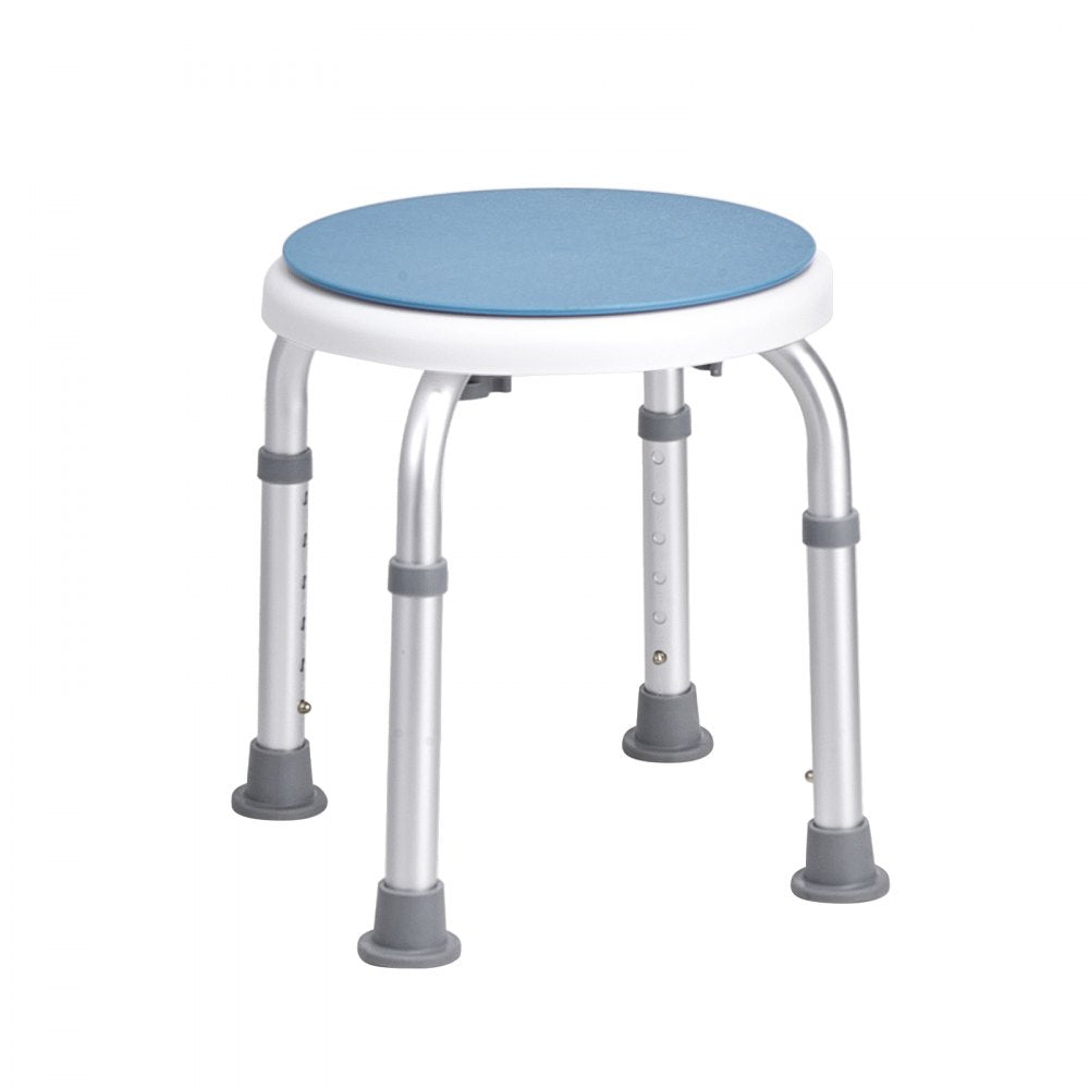 VEVOR Shower Chair for Inside Shower, 360 Degree Swivel Shower Seat, Adjustable Height Shower Stool, Non-Slip Bench Bathtub Seat Stool for Elderly Disabled Adults Handicap, 300 lbs Capacity
