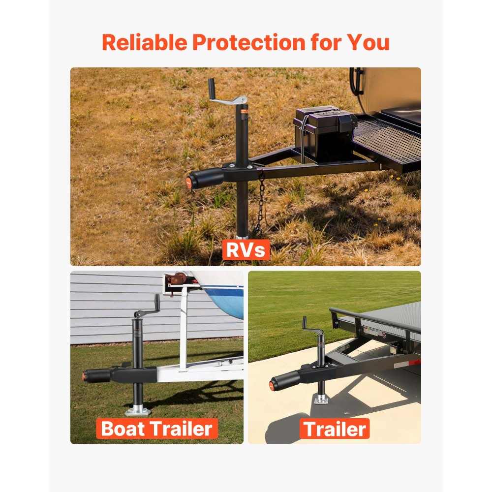 VEVOR Trailer Lock, Fits 2 & 2-5/16-Inch Bulldog Trailer Couplers, Heavy Duty Hitch Lock with 3 Keys Secures Security Chains, Corrision-resistant, Anti-Theft RV Trailer Locks for RV, Trailer, Boat
