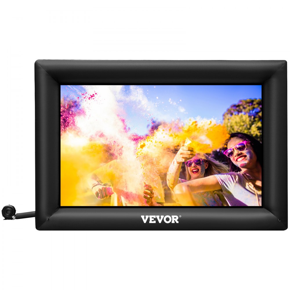 VEVOR Inflatable Movie Screen 20FT Inflatable Projector Screen for outside with 350W Air Blower Inflatable Screen Oxford Fabric Material Blow Up Screen for Outdoor Movie Supports Front/Rear Projection