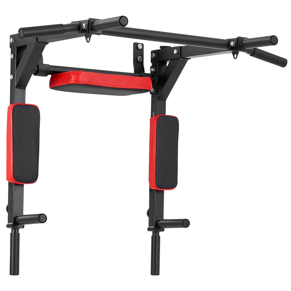 VEVOR Multifunctional Pull Up Bar, Wall Mounted Chin Up Bar Dip Station for Home Gym, Heavy Duty Steel Upper Body Workout Pull Ups, Power Tower Set Training Equipment Fitness, 440 lbs Weight Capacity