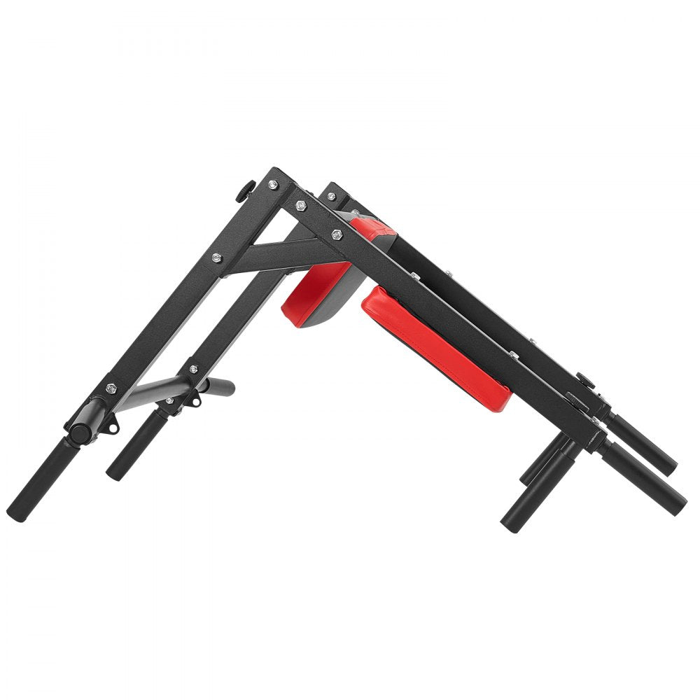 VEVOR Multifunctional Pull Up Bar, Wall Mounted Chin Up Bar Dip Station for Home Gym, Heavy Duty Steel Upper Body Workout Pull Ups, Power Tower Set Training Equipment Fitness, 440 lbs Weight Capacity