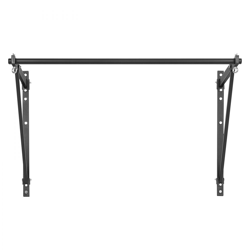 VEVOR Pull Up Bar, 50 in Width Wall Mounted Pull Ups, Adjustable Depth 22" or 30" from Wall, Heavy Duty Steel Upper Body Workout Bars, 440 lbs Weight Capacity Chin Up Training Station, for Home Gym