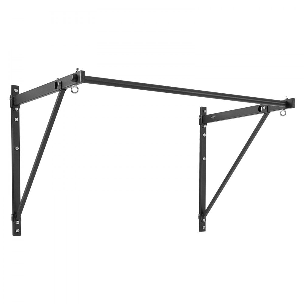 VEVOR Pull Up Bar, 50 in Width Wall Mounted Pull Ups, Adjustable Depth 22" or 30" from Wall, Heavy Duty Steel Upper Body Workout Bars, 440 lbs Weight Capacity Chin Up Training Station, for Home Gym