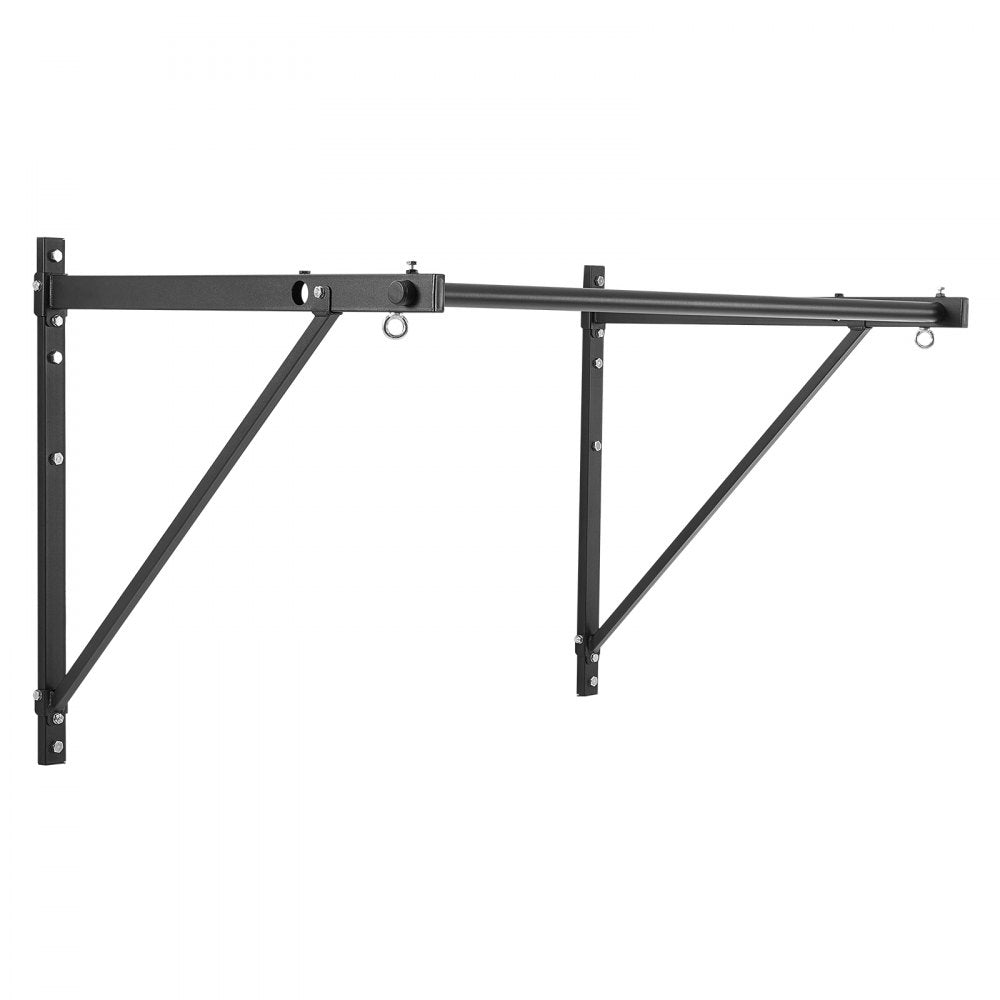 VEVOR Pull Up Bar, 50 in Width Wall Mounted Pull Ups, Adjustable Depth 22" or 30" from Wall, Heavy Duty Steel Upper Body Workout Bars, 440 lbs Weight Capacity Chin Up Training Station, for Home Gym