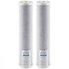 VEVOR Whole House Water Filter Replacement Cartridge, 4.5" x 20" CTO Carbon Block, Replacement Filter for 3-Stage Whole Home Water Filtration System, Reduce Chlorine, Bad Taste, Odor, 2 Pack