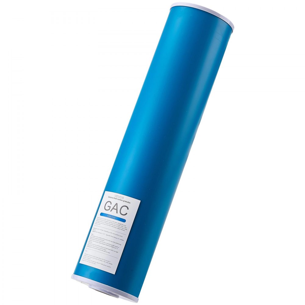 VEVOR Whole House Water Filter Replacement Cartridge, 4.5" x 20" GAC Activated Carbon, Replacement Filter for Whole Home Water Filtration System, Reduce Chlorine, Chemicals, VOCs, Taste, Odor