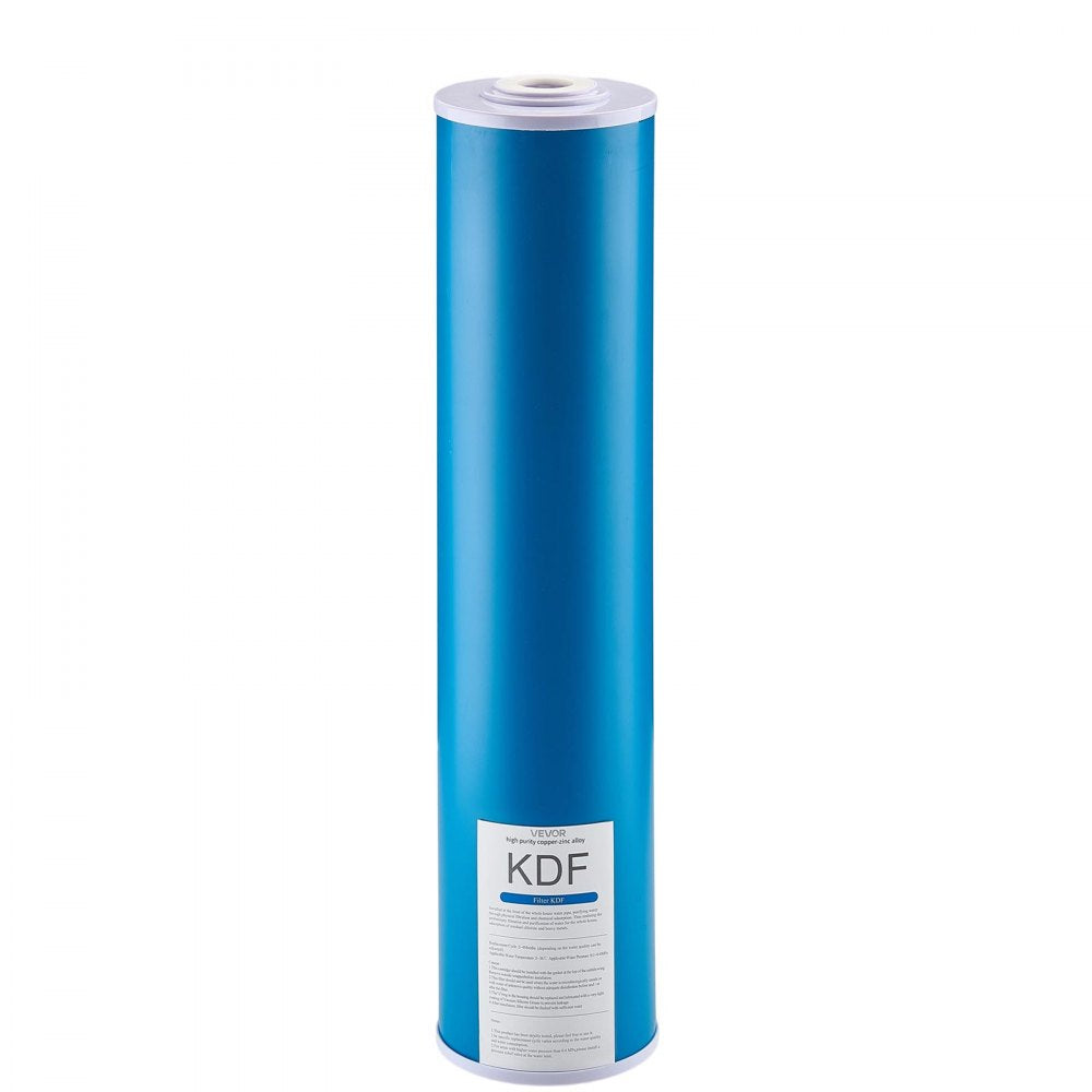 VEVOR Whole House Water Filter Replacement Cartridge, 4.5" x 20" Coconut Shell Activated Carbon KDF Filter for Whole Home Water Filtration System, Reduce Heavy Metal, Chlorine, Taste, Odor