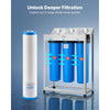 VEVOR Whole House Water Filter Replacement Cartridge, 4.5" x 20" Polyphosphate Scale Inhibitor Filter for Whole Home Water Filtration System, Reduce Chlorine, Taste, Odor, Prevent Corrosion