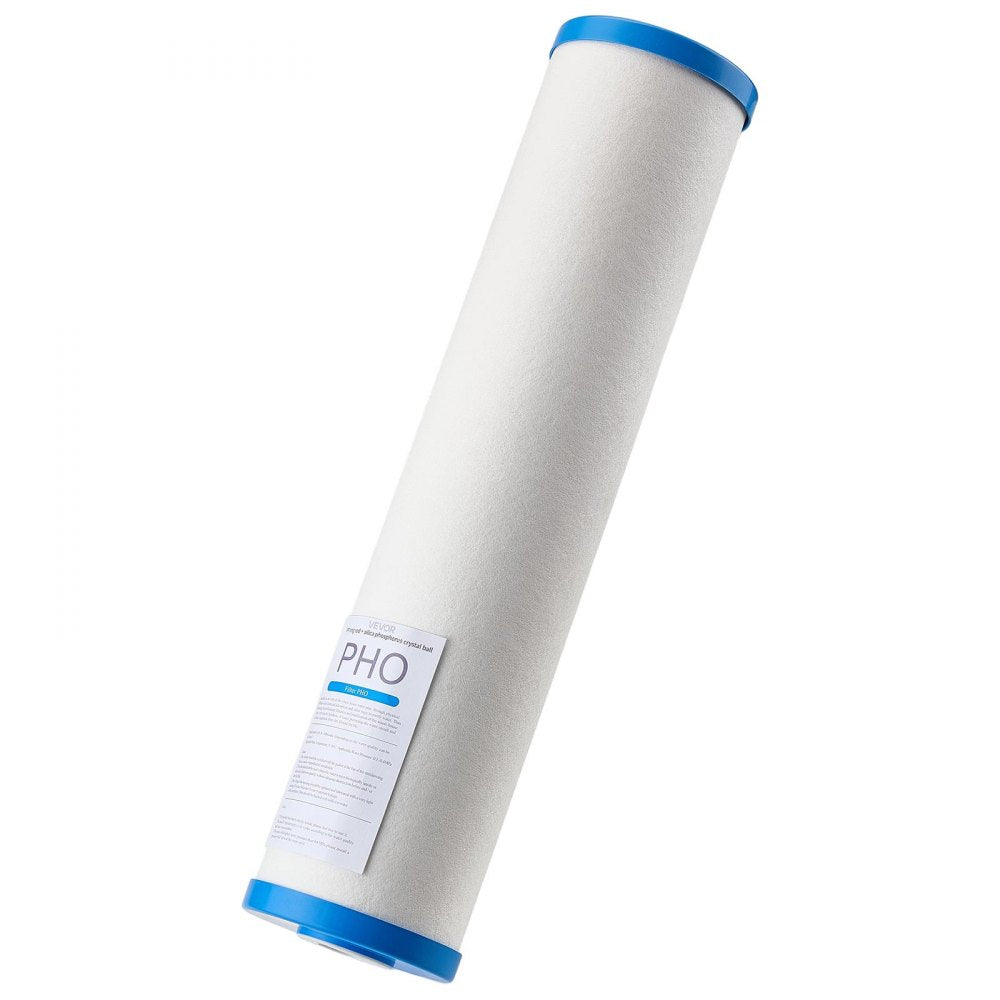 VEVOR Whole House Water Filter Replacement Cartridge, 4.5" x 20" Polyphosphate Scale Inhibitor Filter for Whole Home Water Filtration System, Reduce Chlorine, Taste, Odor, Prevent Corrosion