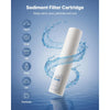 VEVOR Whole House Water Filter Replacement Cartridge, 4.5" x 20" Polypropylene Sediment Filter for 3-Stage Whole Home Water Filtration System, Reduce Sand, Rust, Chlorine, Bad Taste, Odor