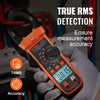 VEVOR Digital Clamp Meter, T-RMS 6000 Counts, 600A Multimeter for Current, Voltage, Resistance, Diodes & Continuity Testing, Data Hold Function, NCV Feature for Domestic & Railway Maintenance