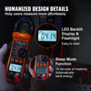 VEVOR Digital Clamp Meter, T-RMS 6000 Counts, 600A Multimeter for Current, Voltage, Resistance, Diodes & Continuity Testing, Data Hold Function, NCV Feature for Domestic & Railway Maintenance