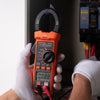 VEVOR Digital Clamp Meter, T-RMS 6000 Counts, 600A Multimeter for Current, Voltage, Resistance, Diodes & Continuity Testing, Data Hold Function, NCV Feature for Domestic & Railway Maintenance