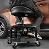 VEVOR Rolling Shop Stool, Pneumatic Garage Seat/Work Stool with 300 lbs Capacity, Adjustable Height Roller Creeper Seat, 360° Swivel Padded Workshop Stool with Casters, for Garage, Shop & Auto Repair