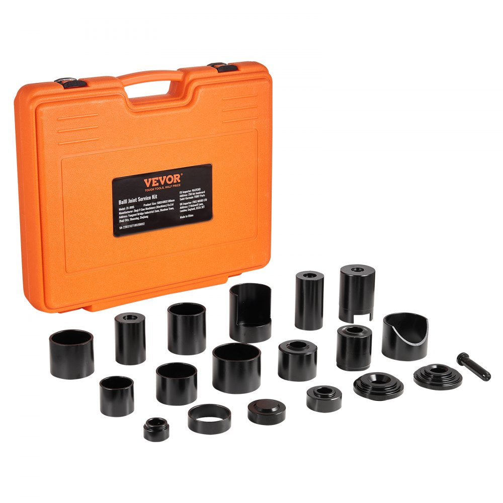 VEVOR Ball Joint Press Kit, 21 pcsTool Kit, C-press Ball joint Remove and Install Tools, for Most 2WD and 4WD Cars, Heavy Duty Ball Joint Repair Kit for Automotive Repairing
