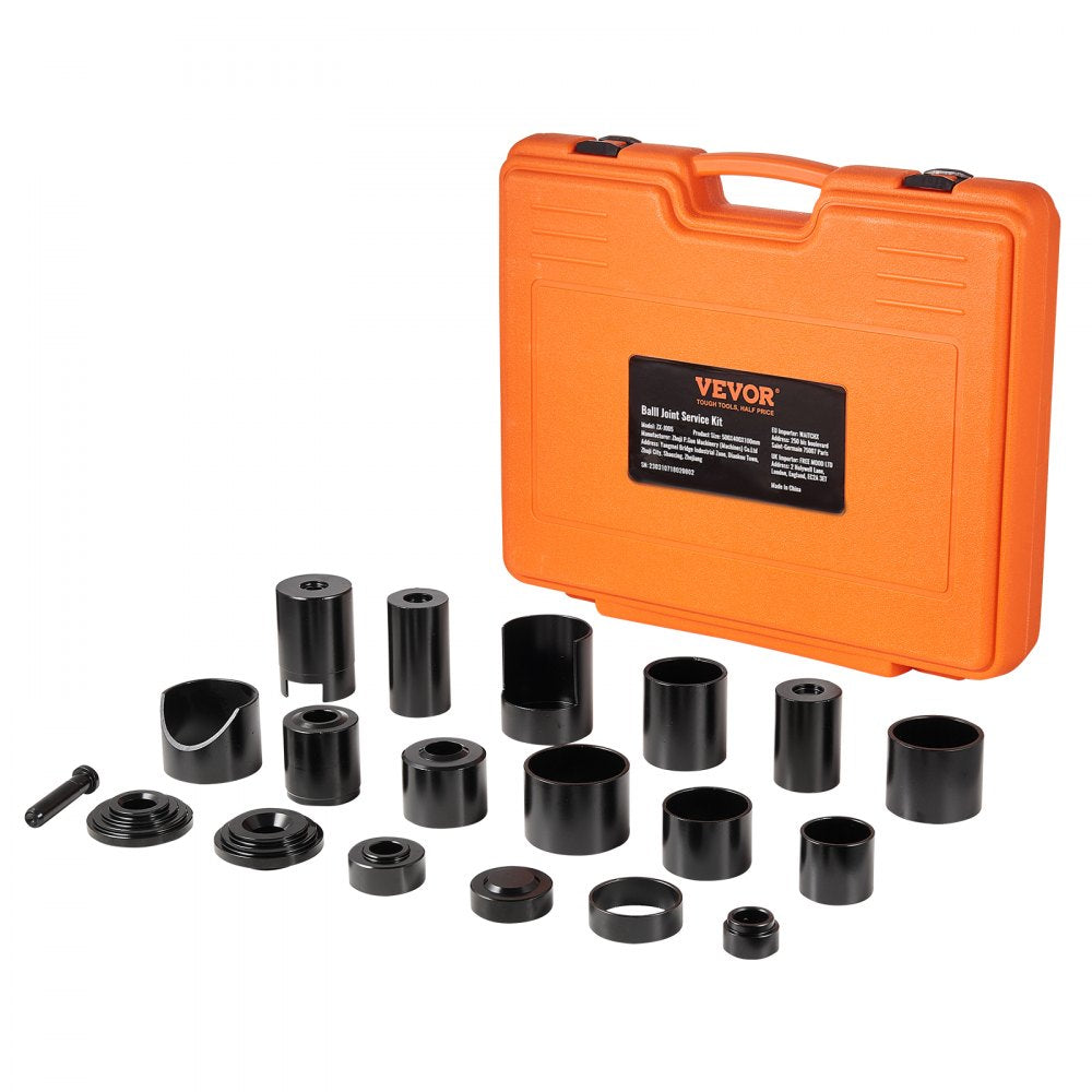 VEVOR Ball Joint Press Kit, 21 pcsTool Kit, C-press Ball joint Remove and Install Tools, for Most 2WD and 4WD Cars, Heavy Duty Ball Joint Repair Kit for Automotive Repairing