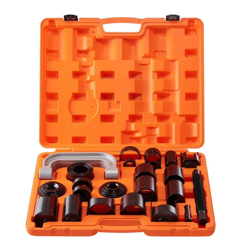 VEVOR Ball Joint Press Kit, 25 pcsTool Kit, C-press Ball joint Remove and Install Tools, for Most 2WD and 4WD Cars, Heavy Duty Ball Joint Repair Kit for Automotive Repairing