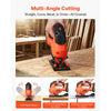 VEVOR Cordless Jig Saw, 20 V, 3000 SPM Blade Speed, Cordless Jigsaw with Battery and Charger, LED Light, 6 Variable Speed, 0- 45° Bevel Cuts, with 6 pcs Blades, 4 Orbital Settings, for Wood, Metal