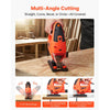 VEVOR Jig Saw, 6.5 Amp, 3000 SPM Blade Speed, Electric Jigsaw with 6 pcs Blades, LED Light, 6 Variable Speed, 0- 45° Bevel Cuts, 4 Orbital Settings for Straight/Circle Cutting, for Wood and Metal