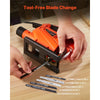 VEVOR Jig Saw, 6.5 Amp, 3000 SPM Blade Speed, Electric Jigsaw with 6 pcs Blades, LED Light, 6 Variable Speed, 0- 45° Bevel Cuts, 4 Orbital Settings for Straight/Circle Cutting, for Wood and Metal