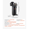 VEVOR 30-Gallon Air Compressor, 2HP 5.3SCFM at 90PSI, Max 125PSI Pressure Oil-Lubricated Air Compressor Tank, Portable on Wheels for Auto Repair, Tire Inflation, Spray Painting, Woodwork Nailing, 120V