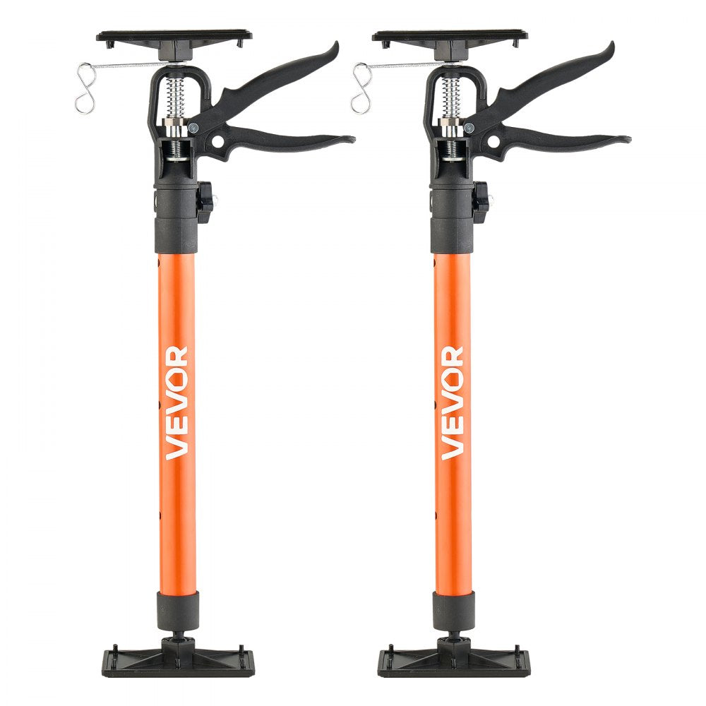 VEVOR Cabinet Jack Support Pole, 2-Pack, 20.8-45.3 Inch Steel Telescopic Quick Support Rod, Adjustable 3rd Hand System up to 154 lbs Capacity for Installing Cabinets, Lifting Drywall, Cargo Bars