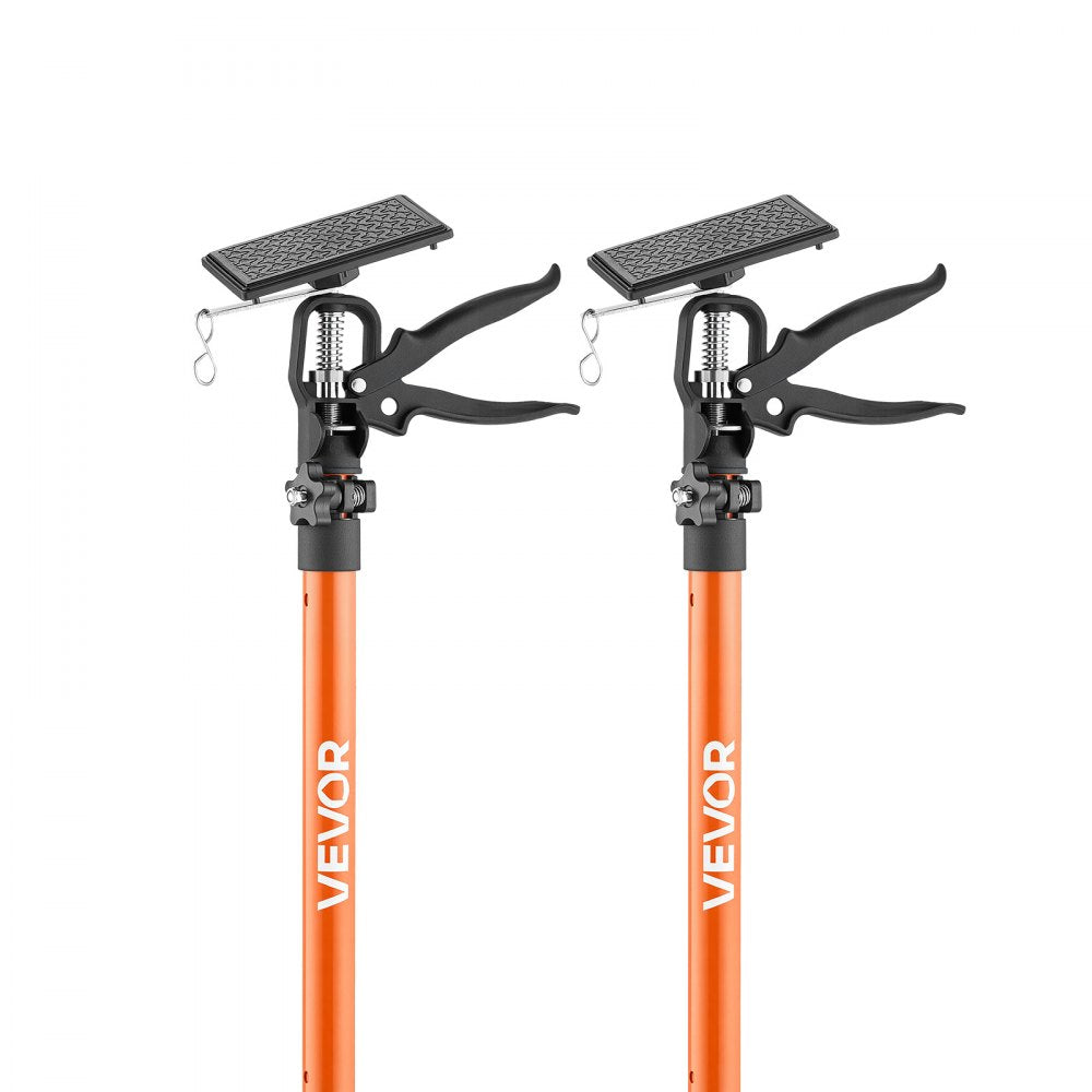 VEVOR Cabinet Jack Support Pole, 2-Pack, 45.7-114.2 Inch Steel Telescopic Quick Support Rod, Adjustable 3rd Hand System up to 154 lbs Capacity for Installing Cabinets, Lifting Drywall, Cargo Bars