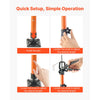 VEVOR Cabinet Jack Support Pole, 8-Pack, 45.7-114.2 Inch Steel Telescopic Quick Support Rod, Adjustable 3rd Hand System up to 154 lbs Capacity for Installing Cabinets, Lifting Drywall, Cargo Bars