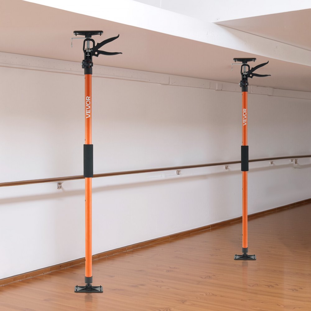 VEVOR Cabinet Jack Support Pole, 8-Pack, 45.7-114.2 Inch Steel Telescopic Quick Support Rod, Adjustable 3rd Hand System up to 154 lbs Capacity for Installing Cabinets, Lifting Drywall, Cargo Bars