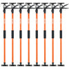 VEVOR Cabinet Jack Support Pole, 8-Pack, 45.7-114.2 Inch Steel Telescopic Quick Support Rod, Adjustable 3rd Hand System up to 154 lbs Capacity for Installing Cabinets, Lifting Drywall, Cargo Bars