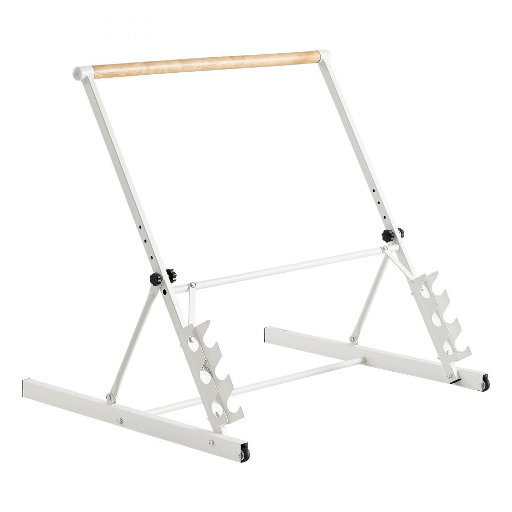 VEVOR Ballet Barre, 3 ft Freestanding Portable Barre Bar, Home Fitness Exercise Equipment for Abs, Arms, Strength, and Cardio, Easy to Store Foldable Stretching Dance Bars, 4 Level Height Adjustable