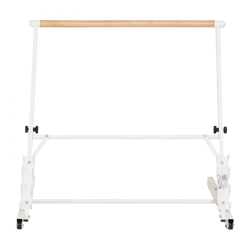 VEVOR Ballet Barre, 3 ft Freestanding Portable Barre Bar, Home Fitness Exercise Equipment for Abs, Arms, Strength, and Cardio, Easy to Store Foldable Stretching Dance Bars, 4 Level Height Adjustable