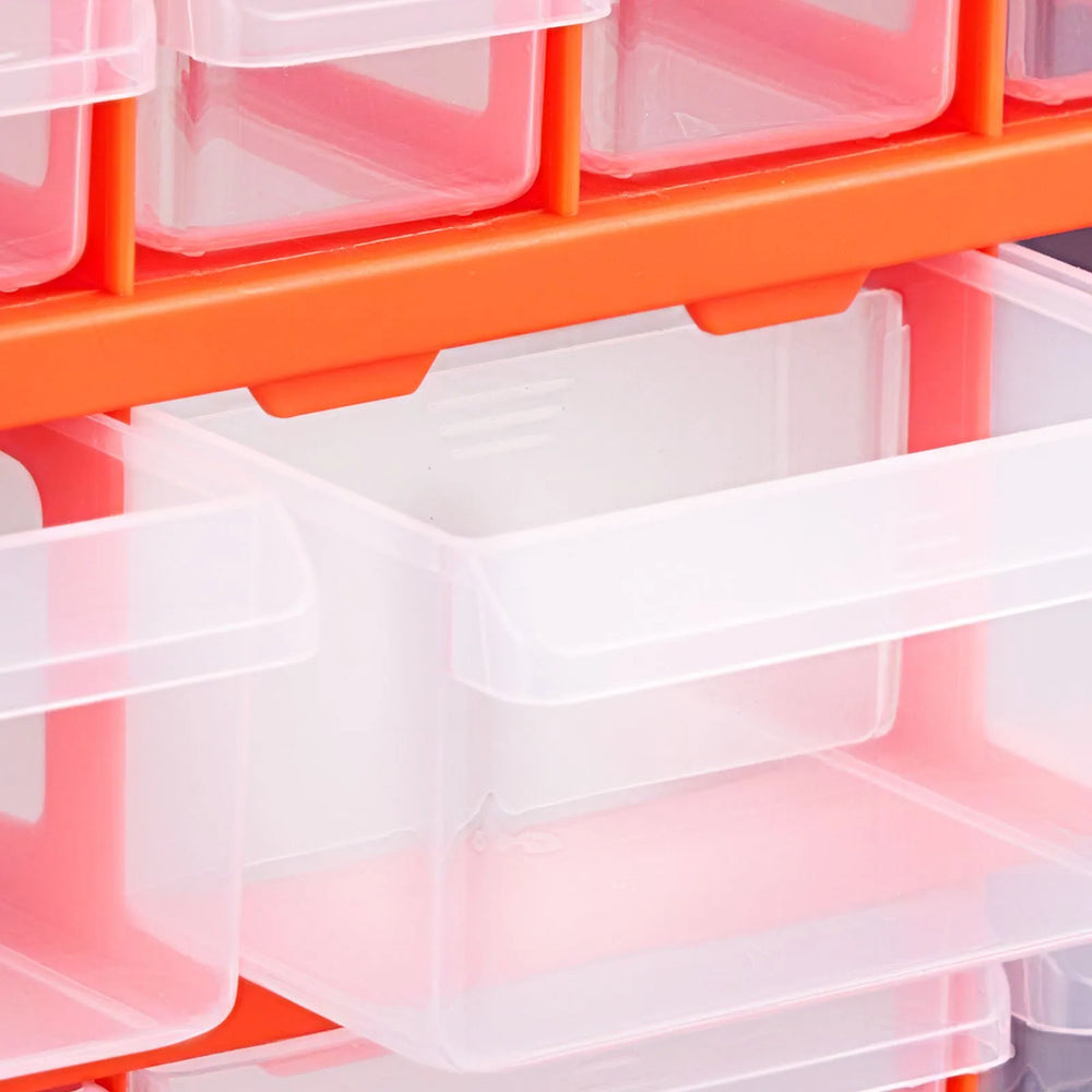 VEVOR 22-Drawer Storage Organizer, Plastic, Drawer Storage Cabinet for Garage Organization, Stackable Small Parts Organizer, Wall-Mounted Toolbox, for Hardware, Beads, Screws, Crafts, Building Bricks